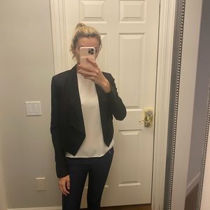 Alice and Olivia black suede jacket